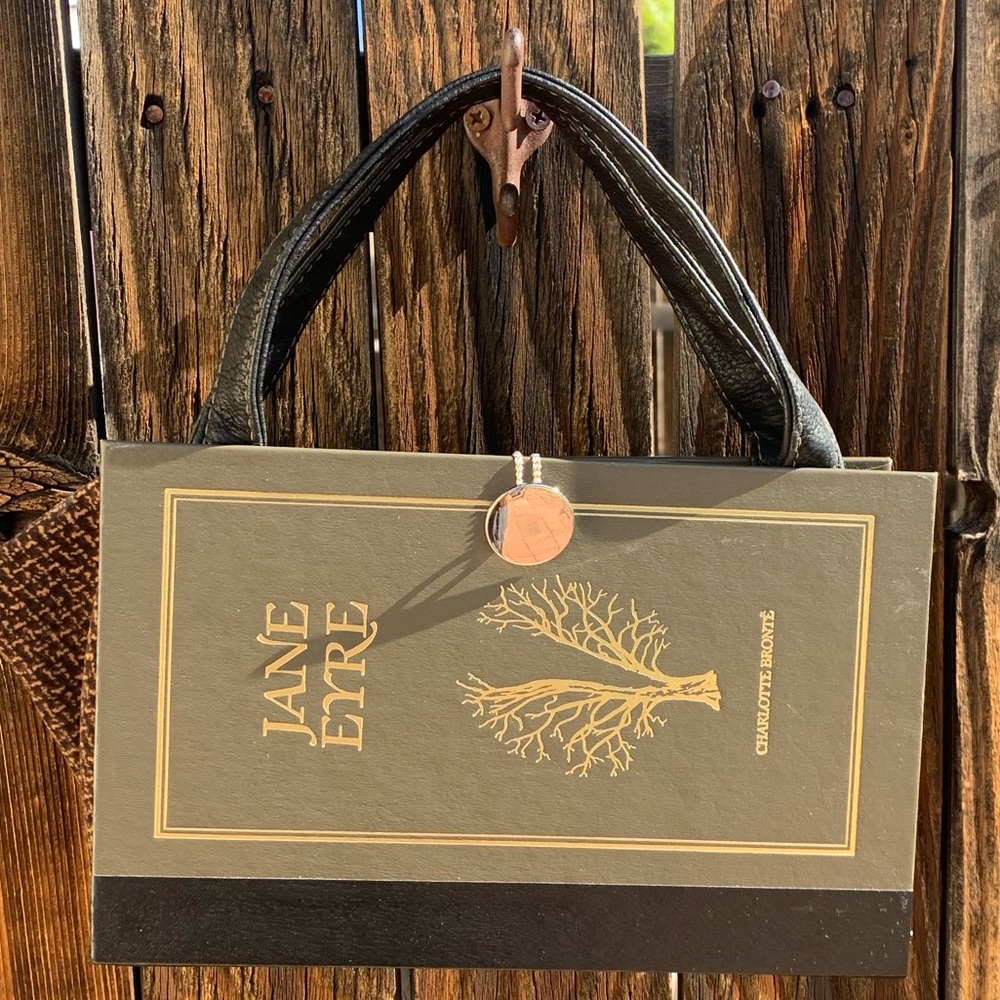 Jane Eyre Black and Gold Book Clutch